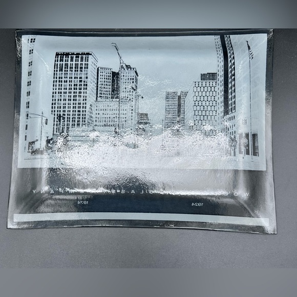 WOODWARD GLASS COMPANY Detroit Advertising Plate 1924 to 1974 VINTAGE 8.5” x 6.5 - Picture 4 of 6